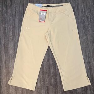 Under Armour relaxed fit khaki golf capris
